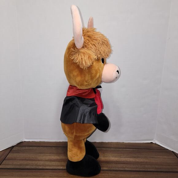 Highland Cow in Vampire Costume Porch Greeter 20" - Celebrate Halloween NWT - Picture 5 of 6